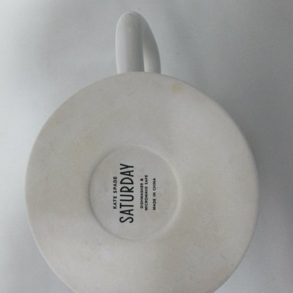 Kate Spade Saturday Ho! Ha! Yo! Mug Cup Microwave & Dishwasher Safe - Picture 12 of 13